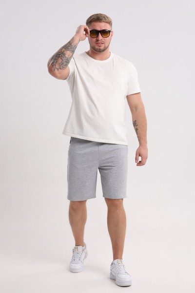 08 Шорты мужские - серый меланж (НТ)