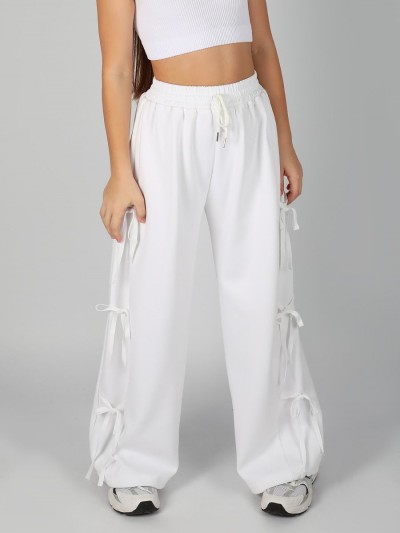 Брюки для девочки Соль&Перец SP2733 - белый (НТ) Брюки для девочки Соль&Перец SP2733 - белый (НТ)