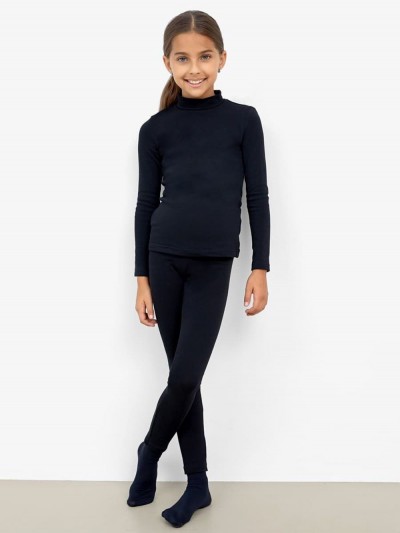 Леггинсы для девочек Термо 747708 - черный (НТ)