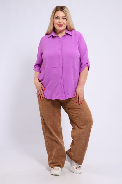 Женская рубашка 31964 - сирень (НТ)