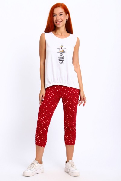 Костюм с бриджами ДЗЕН - красный (НТ) Костюм с бриджами ДЗЕН - красный (НТ)