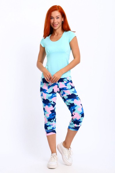 Костюм с бриджами КАПЛЯ - ментол (НТ) Костюм с бриджами КАПЛЯ - ментол (НТ)