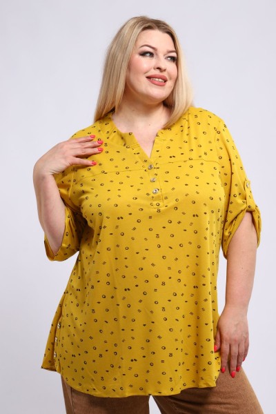 Женская туника 31974 - желтый (НТ)