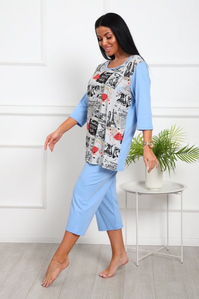 1060 Костюм женский домашний - васильковый (НТ) 1060 Костюм женский домашний - васильковый (НТ)
