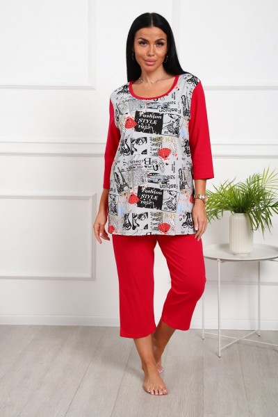 1060 Костюм женский домашний - малиновый (НТ) 1060 Костюм женский домашний - малиновый (НТ)