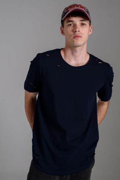 7479 Футболка мужская - темно-синий (НТ)