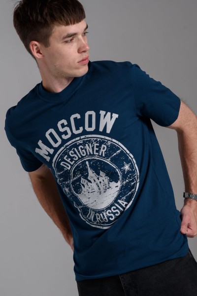 Футболка мужская 8503-1 - изумруд+Москва (НТ)