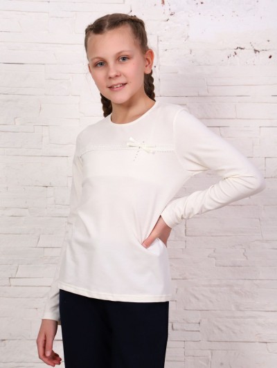 Непоседа блузка детская дл.рукав - экрю (НТ)