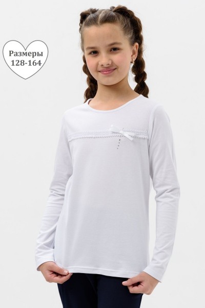 Непоседа блузка детская дл.рукав - белый (НТ) Непоседа блузка детская дл.рукав - белый (НТ)