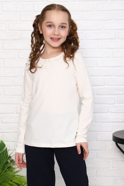 Блузка Олеся длинный рукав детская - экрю (НТ)