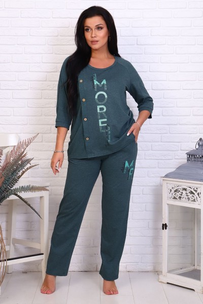 Костюм женский КБЖ0044 - изумрудный (НТ)