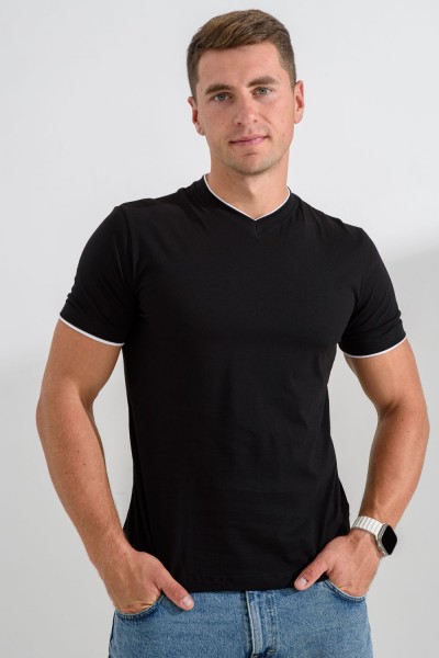 Футболка мужская 14490 - черный (НТ)
