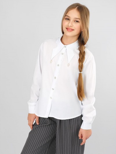 Блузка для девочки Соль&Перец SP3722 - белый (НТ)