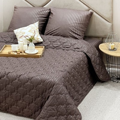 Комплект постельного белья с одеялом New Style КМ-231 шоколад (НТ)