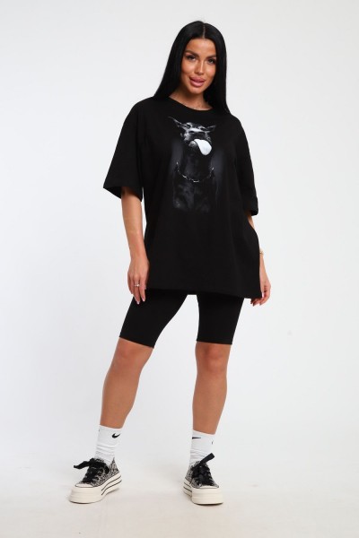 Костюм женский с бриджами КЖ009 - черный (НТ) Костюм женский с бриджами КЖ009 - черный (НТ)