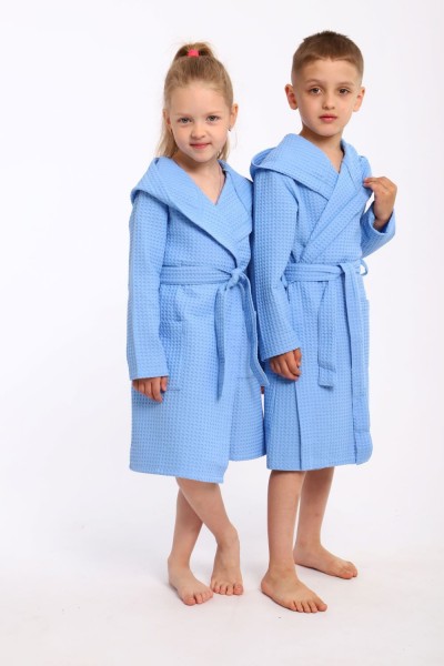 Халат домашний детский ВД - голубой (НТ)