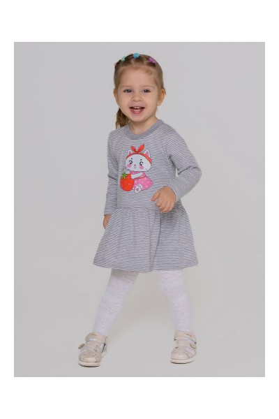 Платье интерлок Грейс 10037 - серый (НТ)