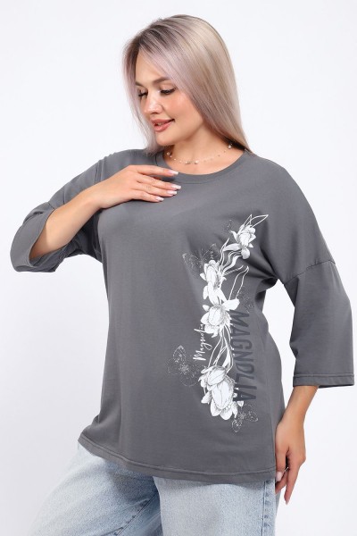 Туника 80045 - серый (НТ)