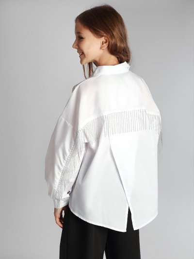 Блузка для девочки Соль&Перец SP1018 - белый (НТ)