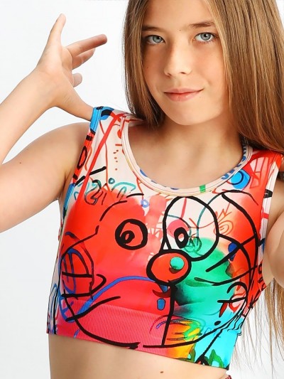 Топ для девочки Соль&Перец SP8237CH - розовый (НТ)