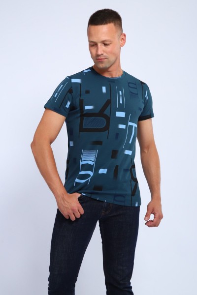 Футболка 016 - бирюза (НТ)