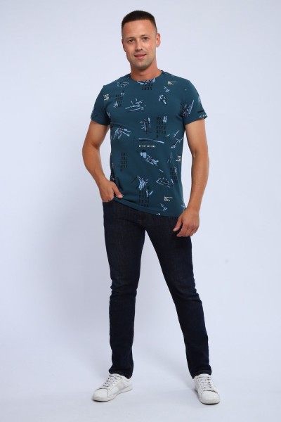 Футболка 015 - бирюза (НТ)