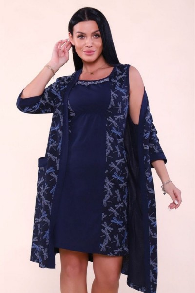 355 Пеньюар Стрекоза - синий (НТ) 355 Пеньюар Стрекоза - синий (НТ)