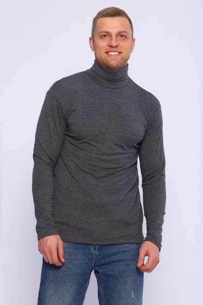 392 Водолазка Ангора мужская - антрацитовый (НТ)