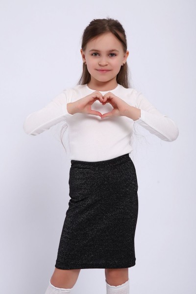 Юбка детская 80043 - черный (НТ)