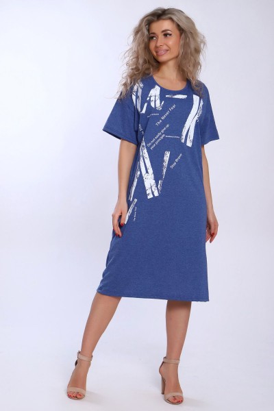 Туника 51109 - индиго меланж (НТ) Туника 51109 - индиго меланж (НТ)