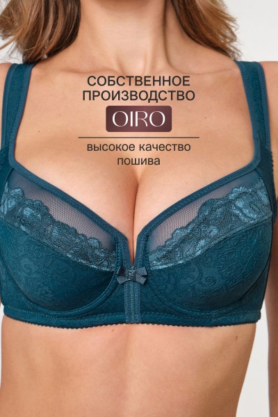 Бюстгальтер кружевной MARIA 2801 OIRO - изумрудный (НТ)