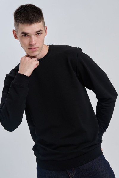 14430-1 Свитшот мужской - черный (НТ)