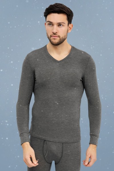 Джемпер мужской Термо 621465 - графитовый (НТ)