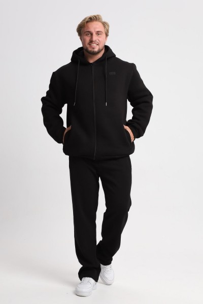 20 Толстовка мужская с молнией - черный (НТ)