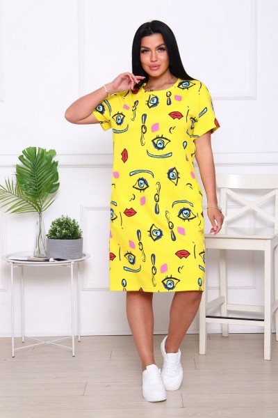 1077 Туника - желтый (НТ) 1077 Туника - желтый (НТ)