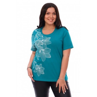 Футболка женская Лирика плюс изумруд (ЛТ)