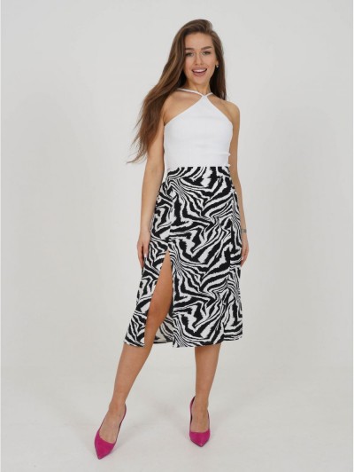 Хельга юбка женская(зебра белая) (ЛТ)