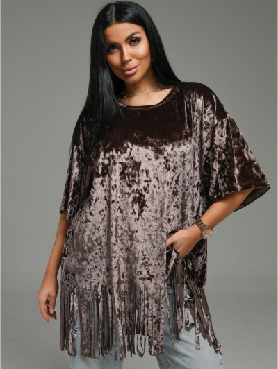 Бьянка футболка женская (кофе) (ЛТ) Бьянка футболка женская (кофе) (ЛТ)