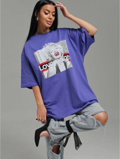 Амина футболка женская (сиреневый Монро) (ЛТ) Амина футболка женская (сиреневый Монро) (ЛТ)