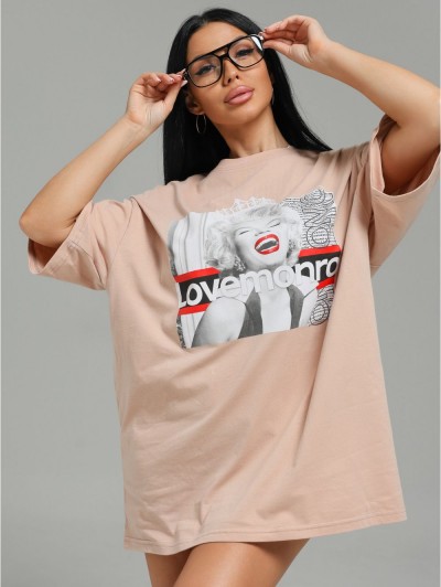 Амина футболка женская (бежевый Монро) (ЛТ) Амина футболка женская (бежевый Монро) (ЛТ)