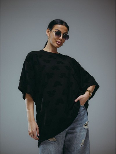 Ирбис футболка женская (махра Микки черный) (ЛТ) Ирбис футболка женская (махра Микки черный) (ЛТ)