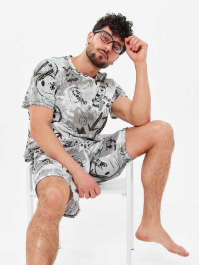 Пижама мужская кулирка с шортами ЧЕЛСИ СМАЙЛ (ДТ) Пижама мужская кулирка с шортами ЧЕЛСИ СМАЙЛ (ДТ)