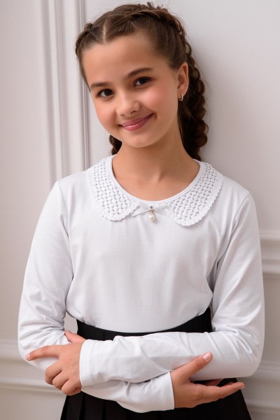 Евгения блузка дл. рукав - белый (НТ)