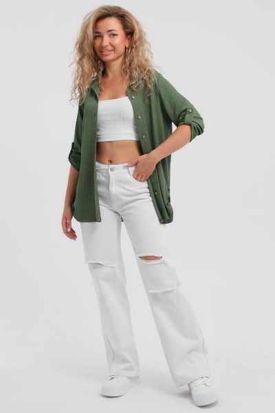 Рубашка 36963 - хаки (НТ)