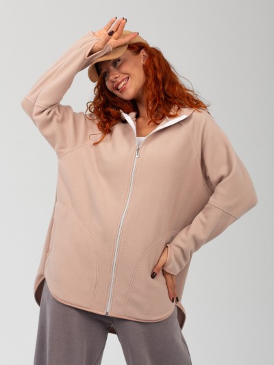 Толстовка ЖЕНСКАЯ флисовая РОУЗ БЕЖЕВЫЙ (ДТ)