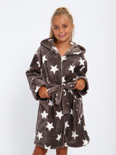 Детский халат 18112 - Звездочка на сером (НТ)
