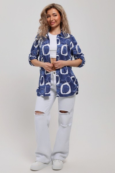 Туника 36723 - синий (НТ)