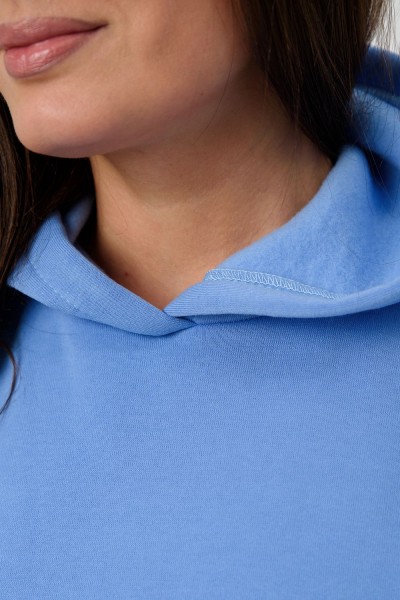 Худи футер 52712 - голубой (НТ)