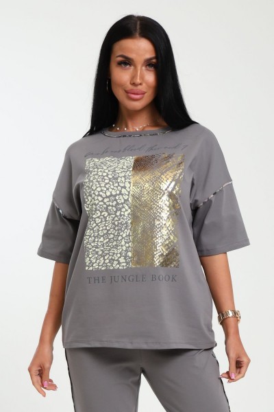 Футболка женская 238 - серый (НТ) Футболка женская 238 - серый (НТ)