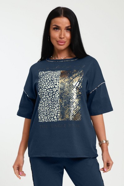 Футболка женская 238 - темно-синий (НТ) Футболка женская 238 - темно-синий (НТ)